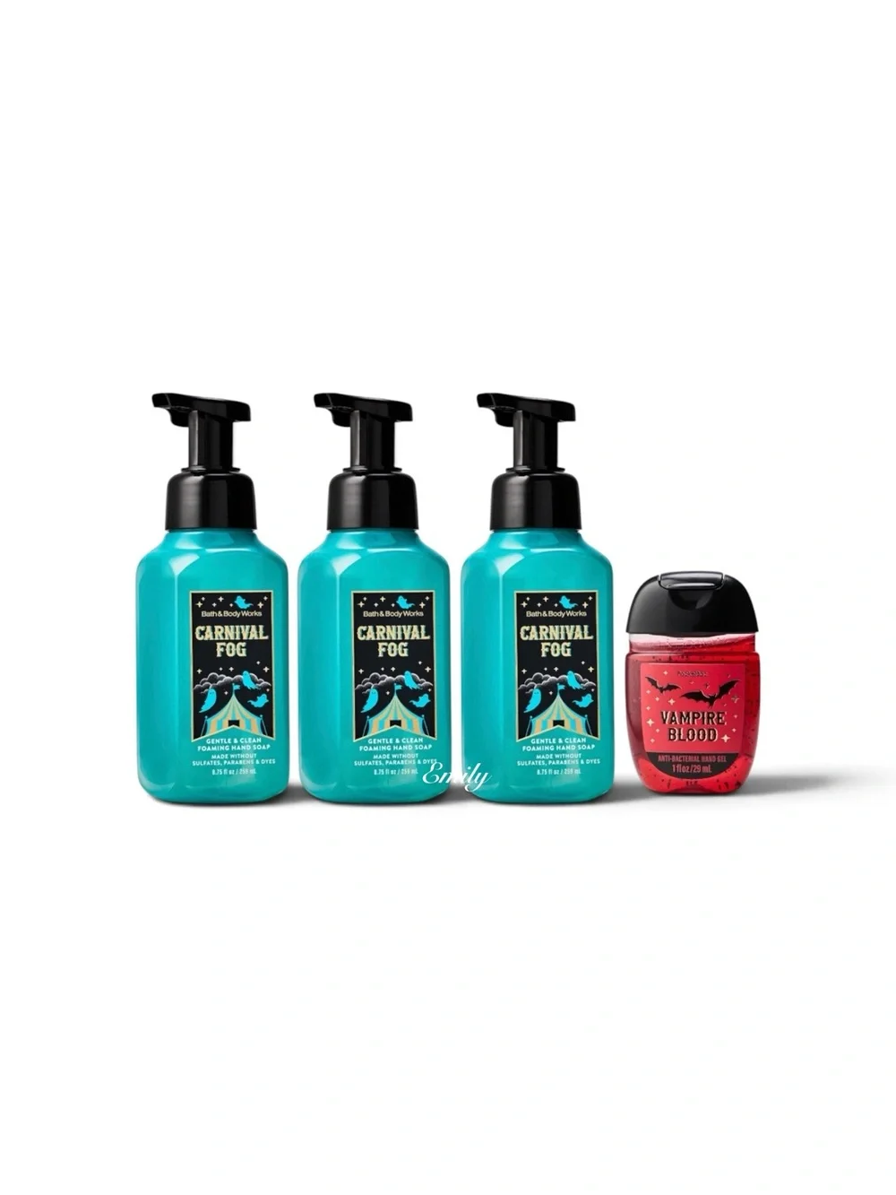 3X Bath & Body Works CARNIVAL FOG Foaming Hand Soap 8.75 fl oz Set
